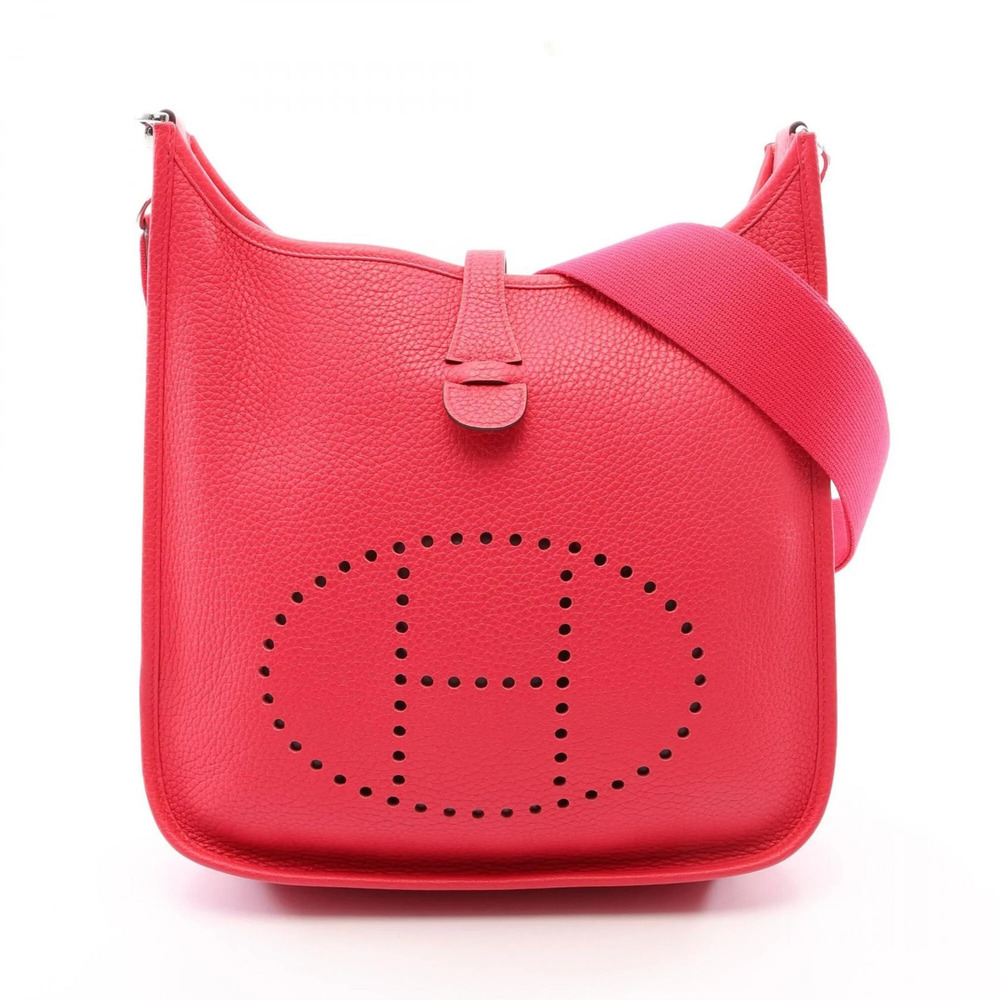 Hermes Evelyne 3 Trois PM Rose Extreme Shoulder Bag/Handbag, Taurillon Clemen...